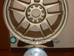 TAKECHI PROJECT RACING HART CP-035 17inch 7.5J offset+48mm PCD114.3mm-5H 重量計測画像