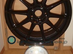 POTENZA SW010 18in8.5J+48mm114.3-5H重量計測画像