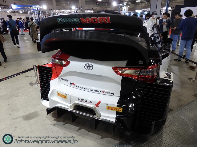 ジャパンモビリティショー2023_TOYOTA YARIS WRC 2021 後景