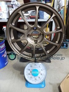 RAYS VOLK Racing ZE40 16inch 7.5J offset+35mm PCD100mm-4H重量計測結果 | 実測軽量ホイールズ