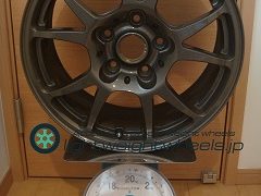 TWS T66-F 16inch7.5J+45mm114.3mm-5H 重量計測画像