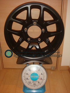 repaint JB64 JIMUNY OEM16inch5.5J+22mm139.7mm-5H重量計測画像