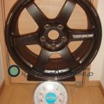 RAYS TE37 SAGA 18inch 9J offset+50mm pcd120mm-5H 重量計測画像