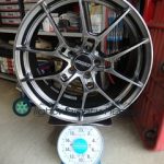RAYS G025 19inch8J+44mm114.3mm-5H重量計測画像