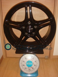 POTENZA SW005 17inch7.5J+45mm114.3mm-5H重量計測画像
