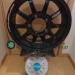 RAYS A LAP-J REDOT EDITION16inch5.5J+22mm139.7mm-5H重量計測画像