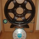 RAYS GL 57DR-X 16inch5.5J+20mm139.7mm-5H重量計測画像